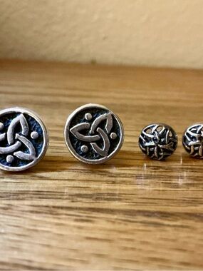 Sterling Silver Celtic Knot Stud Earrings